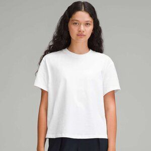 BNWT Lululemon Relaxed-Fit Cotton Jersey T-Shirt White, Size 2